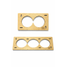 Template for flush-mounted boxes 2 holes Ø68 mm