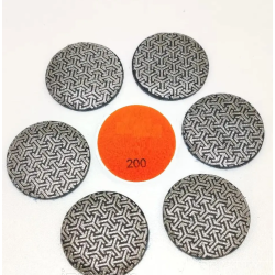 Diamant schuur-polijstpads premium voor Proxxon, Fixy 50mm korrel No.200 set 1 st