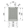 Hidden toilet paper holder Set 1 pc.