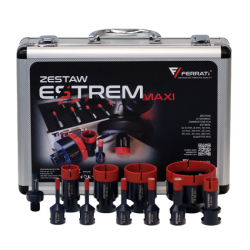 Tegelboor set Ferrati Esterm MAXI 6,6,8,10,12,20,25,35,68mm + M14 adapter.