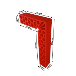 Tiling carpentry angle 100x50 mm 2 pcs