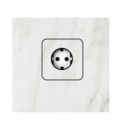 Verborgen stopcontact (SCHUKO) voor lichtgekleurde tegels Set 1st