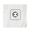 Hidden socket (SCHUKO) for light-colored tiles Set 1pc