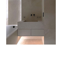 Hidden double socket (SCHUKO) for light-colored tiles Set 1pc