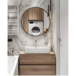 Hidden double socket (SCHUKO) for light-colored tiles Set 1pc