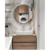 Hidden double socket (SCHUKO) for light-colored tiles Set 1pc