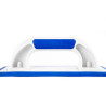 Plastic float for epoxy grouts with rounded rubber and 2K soft handle