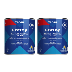 Tenax Fixtop 1L A + 1L B Gel time 40 min. Tweedelige epoxy voeg/lijm, beige kleur, vorstbestendig,