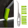 Kit for silicone sealing of internal tile corners