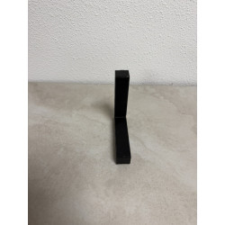 Tegel hoek zwart 10cm x 10cm 1st