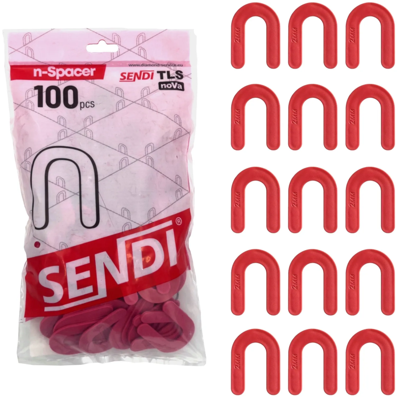 SENDI N-SPACER Afstandshouder voor tegels  2.0mm - 100 stuks