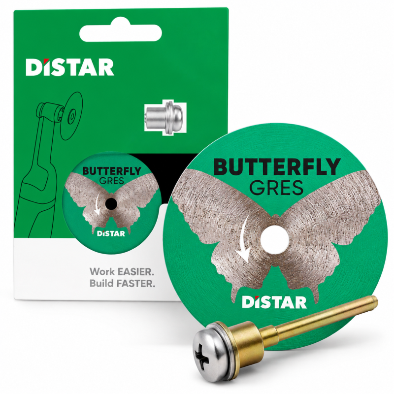 Distar Butterfly Gres diamond cutting blade  45x0,6x5,8 With Stift