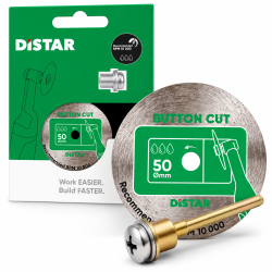 Distar ButtonCut diamond saw blade 50x0.8F With stift