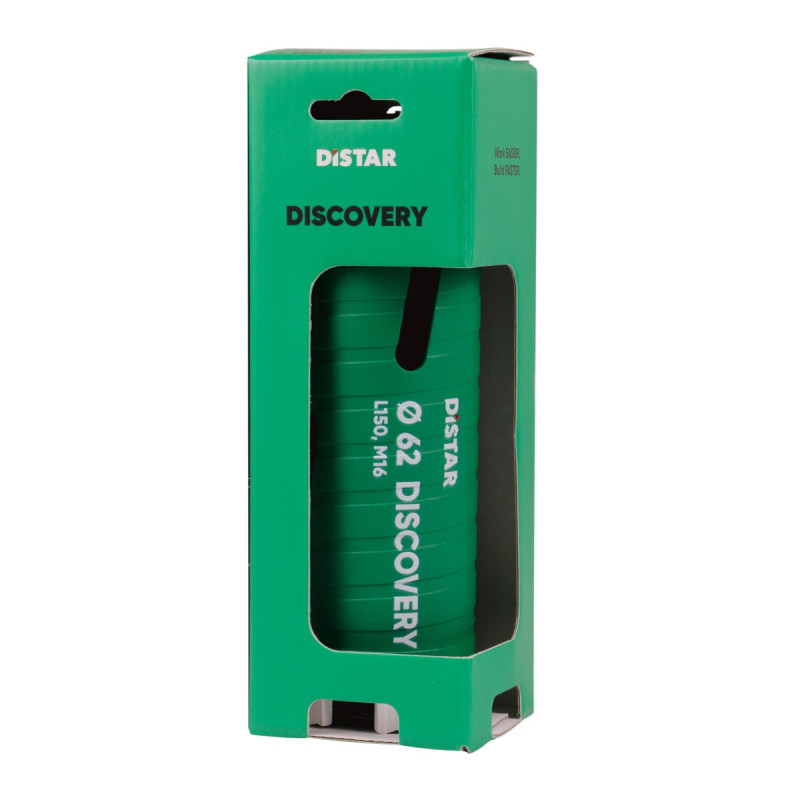 Distar Discovery Diamantboor  062x150-5xM16 Airco gat boor 62mm