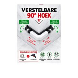 Hoekhouder voor het verlijmen van tegels 100×100 mm – 1 stuk