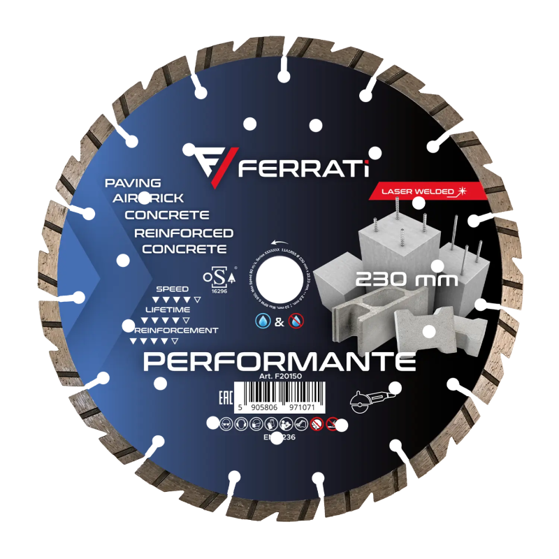 Diamond cutting disc 230mm Performante