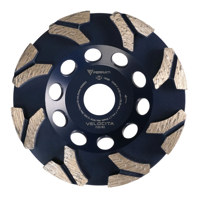 Pot shield grinding DGW-F 125mm Velocita