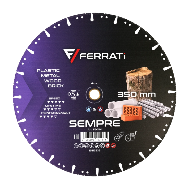 Cutting Diamond Cutting Disc. 350mm Semper
