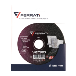 Cutting and grinding shield with diamond embankment 2in1 125mm Vetro